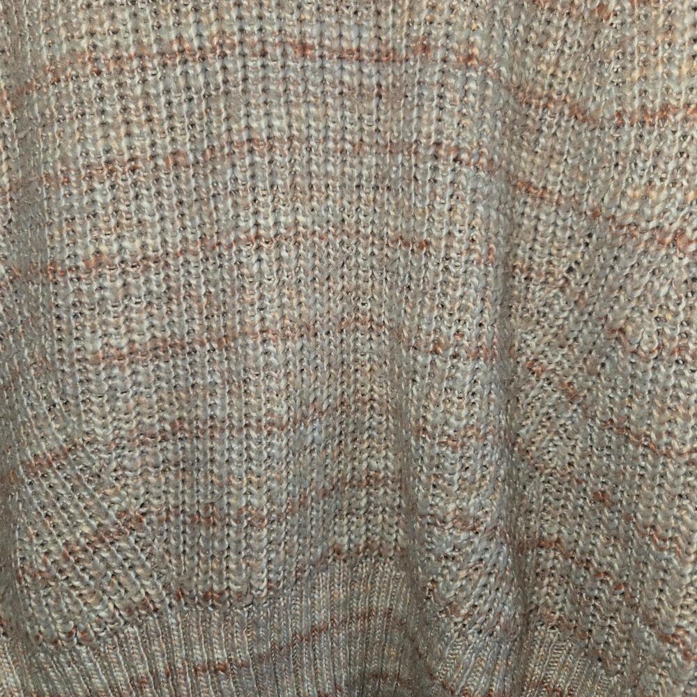 Lucky Brand Womens Pink Crewneck Sweater Size M Striped Knitted Marled Feminine - Picture 4 of 8